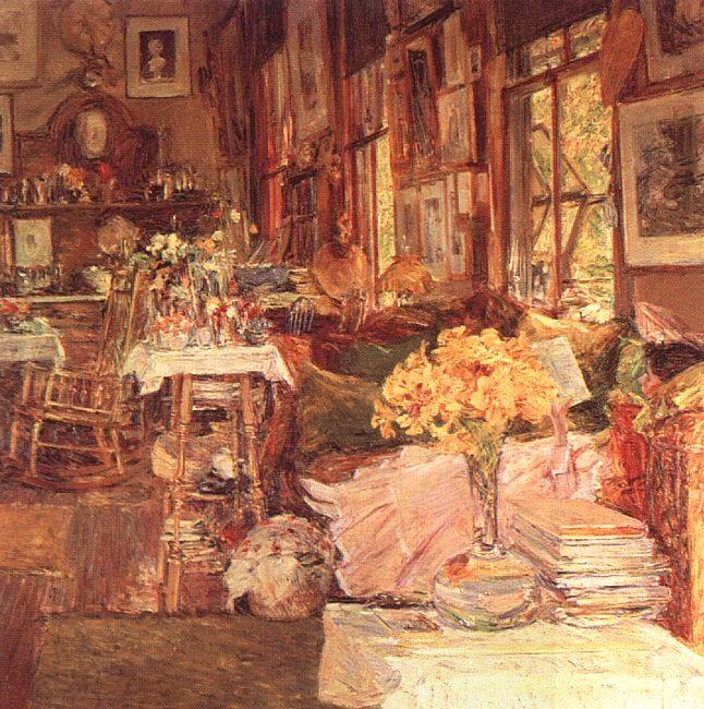 Childe Hassam The Room of Flowers oil painting picture